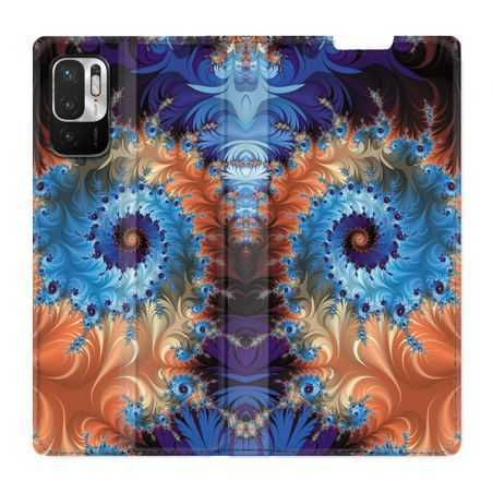 Housse Cuir Portefeuille Pour Xiaomi Redmi Note 10 5G Psychedelic Spirale