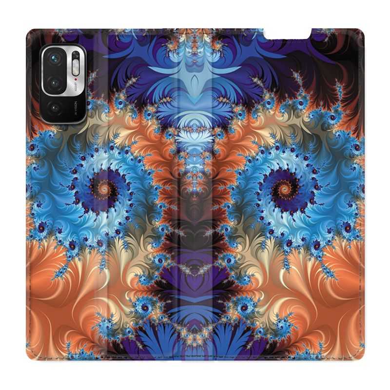 Housse Cuir Portefeuille Pour Xiaomi Redmi Note 10 5G Psychedelic Spirale