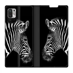 Housse Cuir Portefeuille Pour Xiaomi Redmi Note 10 5G Savane Zebra