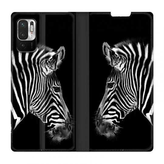 Housse Cuir Portefeuille Pour Xiaomi Redmi Note 10 5G Savane Zebra