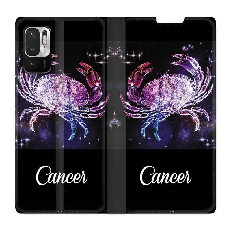 Housse Cuir Portefeuille Pour Xiaomi Redmi Note 10 5G Signe Zodiaque 2 Cancer
