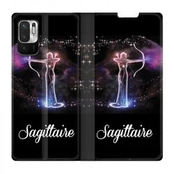 Housse Cuir Portefeuille Pour Xiaomi Redmi Note 10 5G Signe Zodiaque 2 Sagittaire