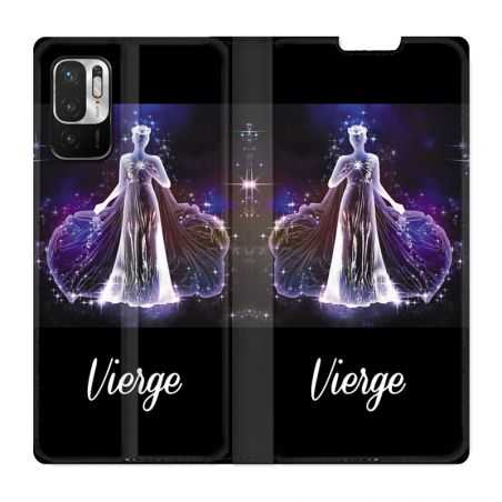 Housse Cuir Portefeuille Pour Xiaomi Redmi Note 10 5G Signe Zodiaque 2 Vierge