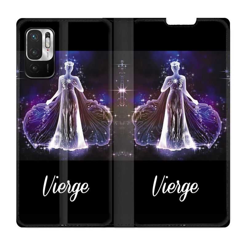 Housse Cuir Portefeuille Pour Xiaomi Redmi Note 10 5G Signe Zodiaque 2 Vierge