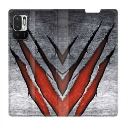 Housse Cuir Portefeuille Pour Xiaomi Redmi Note 10 5G Texture Beton