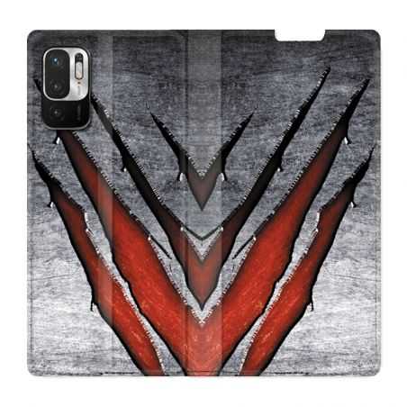 Housse Cuir Portefeuille Pour Xiaomi Redmi Note 10 5G Texture Beton