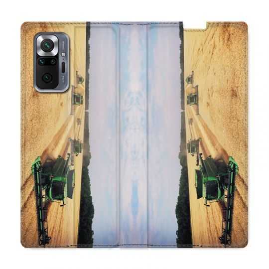 Housse Cuir Portefeuille Pour Xiaomi Redmi Note 10 Pro 5G Agriculture Moissonneuse