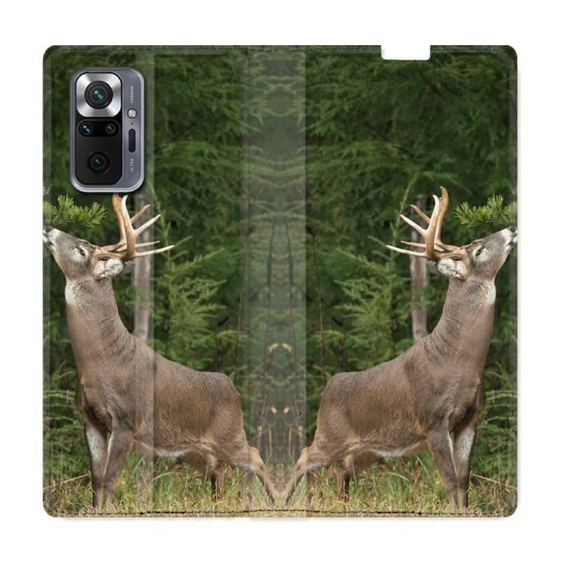 Housse Cuir Portefeuille Pour Xiaomi Redmi Note 10 Pro 5G Cerf