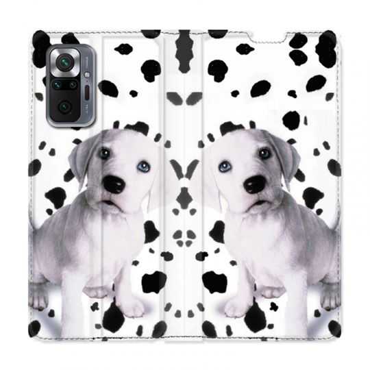 Housse Cuir Portefeuille Pour Xiaomi Redmi Note 10 Pro 5G Chien Dalmatien