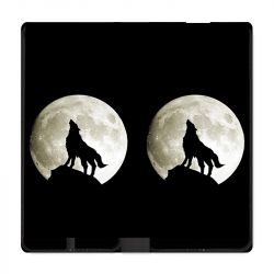 Housse Cuir Portefeuille Pour Xiaomi Redmi Note 10 Pro 5G Loup Noir