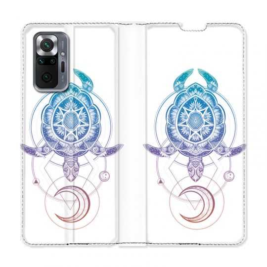 Housse Cuir Portefeuille Pour Xiaomi Redmi Note 10 Pro 5G Animaux Maori Tortue Color