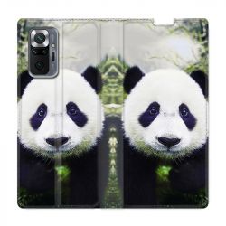 Housse Cuir Portefeuille Pour Xiaomi Redmi Note 10 Pro 5G Panda Color