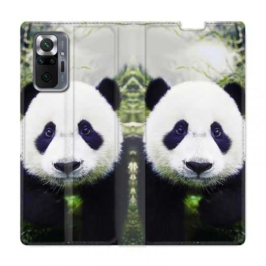 Housse Cuir Portefeuille Pour Xiaomi Redmi Note 10 Pro 5G Panda Color
