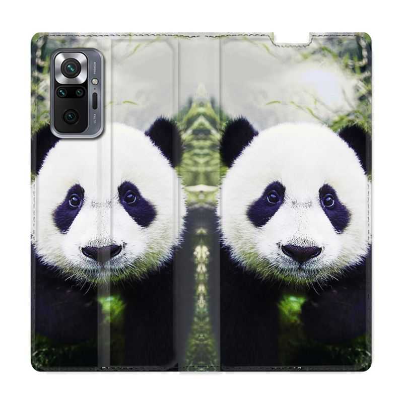 Housse Cuir Portefeuille Pour Xiaomi Redmi Note 10 Pro 5G Panda Color
