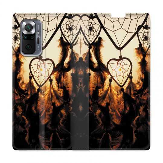 Housse Cuir Portefeuille Pour Xiaomi Redmi Note 10 Pro 5G Attrape Reve Noir