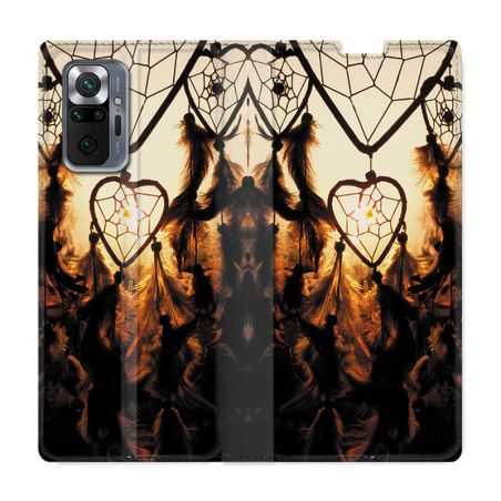 Housse Cuir Portefeuille Pour Xiaomi Redmi Note 10 Pro 5G Attrape Reve Noir