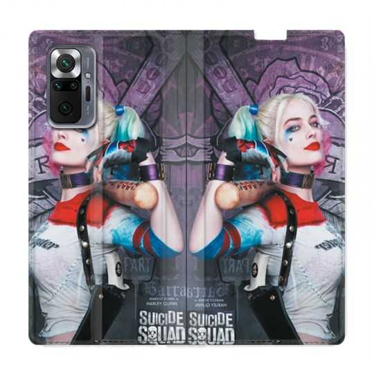 Housse Cuir Portefeuille Pour Xiaomi Redmi Note 10 Pro 5G Harley Quinn Batte
