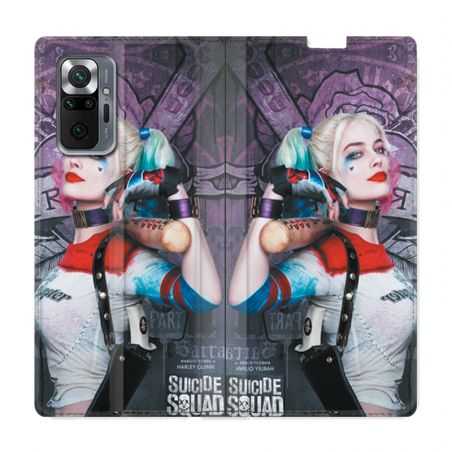 Housse Cuir Portefeuille Pour Xiaomi Redmi Note 10 Pro 5G Harley Quinn Batte