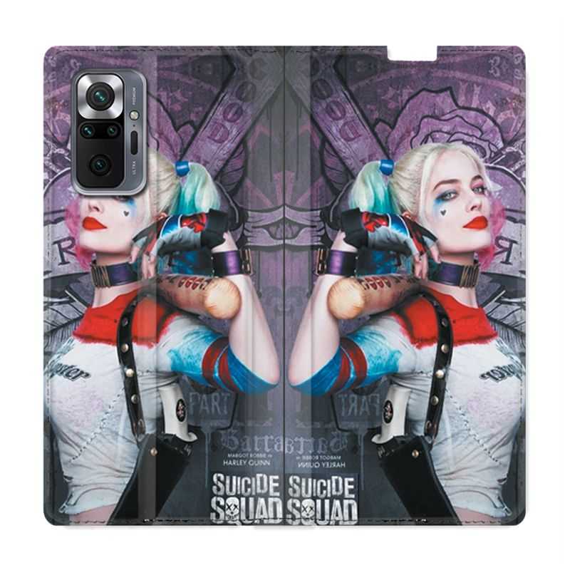 Housse Cuir Portefeuille Pour Xiaomi Redmi Note 10 Pro 5G Harley Quinn Batte