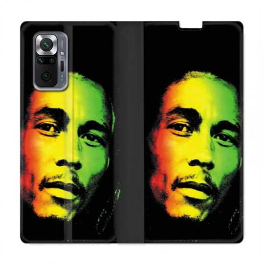 Housse Cuir Portefeuille Pour Xiaomi Redmi Note 10 Pro 5G Bob Marley 2