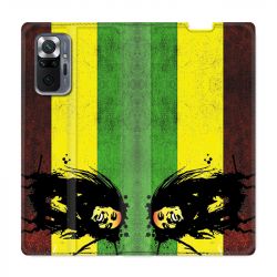 Housse Cuir Portefeuille Pour Xiaomi Redmi Note 10 Pro 5G Bob Marley Drapeau