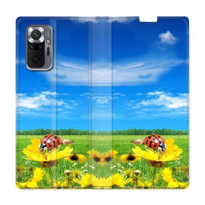 Housse Cuir Portefeuille Pour Xiaomi Redmi Note 10 Pro 5G Coccinelle