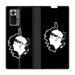 Housse Cuir Portefeuille Pour Xiaomi Redmi Note 10 Pro 5G Corse Noir