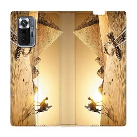 Housse Cuir Portefeuille Pour Xiaomi Redmi Note 10 Pro 5G Egypte Chameau