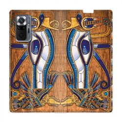 Housse Cuir Portefeuille Pour Xiaomi Redmi Note 10 Pro 5G Egypte Papyrus