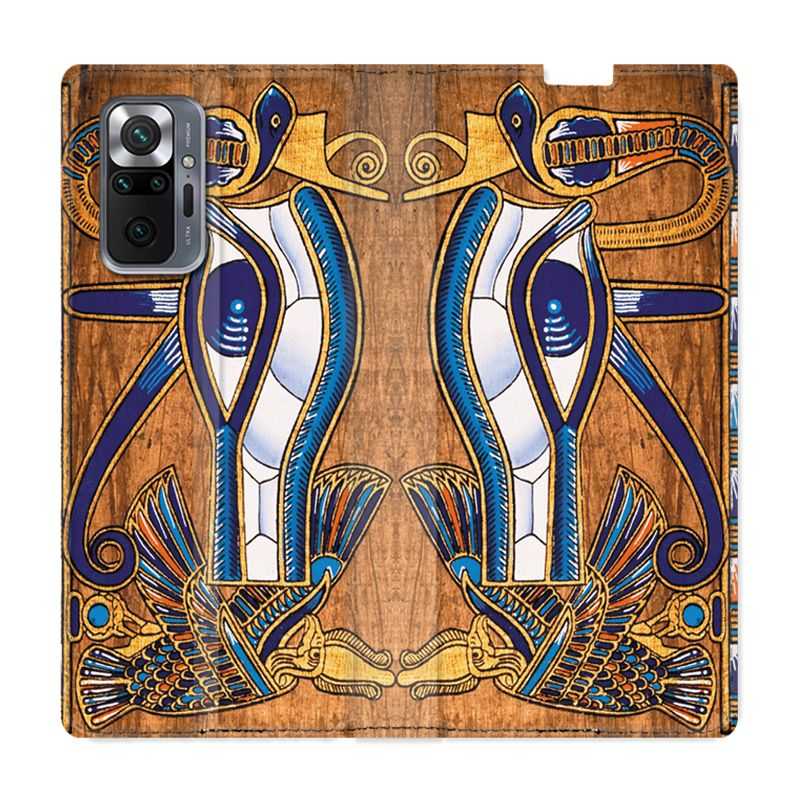 Housse Cuir Portefeuille Pour Xiaomi Redmi Note 10 Pro 5G Egypte Papyrus