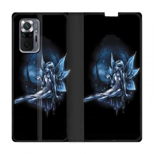 Housse Cuir Portefeuille Pour Xiaomi Redmi Note 10 Pro 5G Fee Bleu