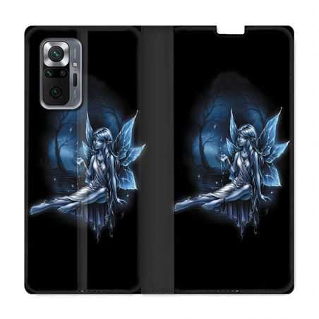 Housse Cuir Portefeuille Pour Xiaomi Redmi Note 10 Pro 5G Fee Bleu