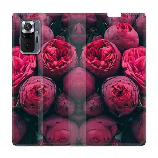 Housse Cuir Portefeuille Pour Xiaomi Redmi Note 10 Pro 5G Fleur Pivoine