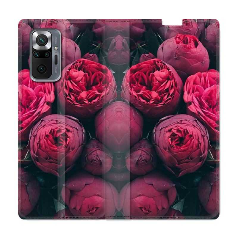Housse Cuir Portefeuille Pour Xiaomi Redmi Note 10 Pro 5G Fleur Pivoine