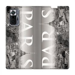 Housse Cuir Portefeuille Pour Xiaomi Redmi Note 10 Pro 5G France Paris Vintage