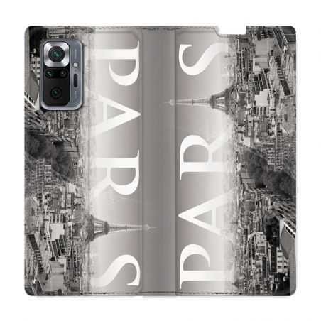 Housse Cuir Portefeuille Pour Xiaomi Redmi Note 10 Pro 5G France Paris Vintage