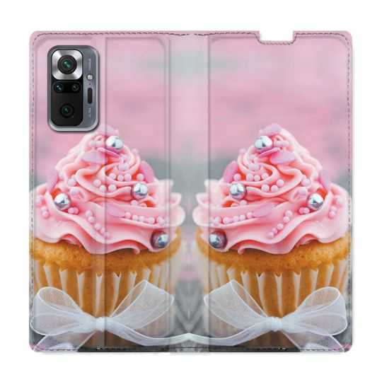 Housse Cuir Portefeuille Pour Xiaomi Redmi Note 10 Pro 5G Cupcake
