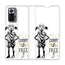 Housse Cuir Portefeuille Pour Xiaomi Redmi Note 10 Pro 5G WB License Harry Potter Dobby Free B