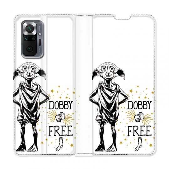 Housse Cuir Portefeuille Pour Xiaomi Redmi Note 10 Pro 5G WB License Harry Potter Dobby Free B