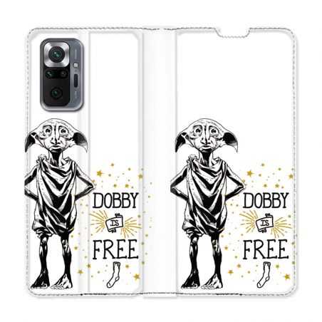 Housse Cuir Portefeuille Pour Xiaomi Redmi Note 10 Pro 5G WB License Harry Potter Dobby Free B