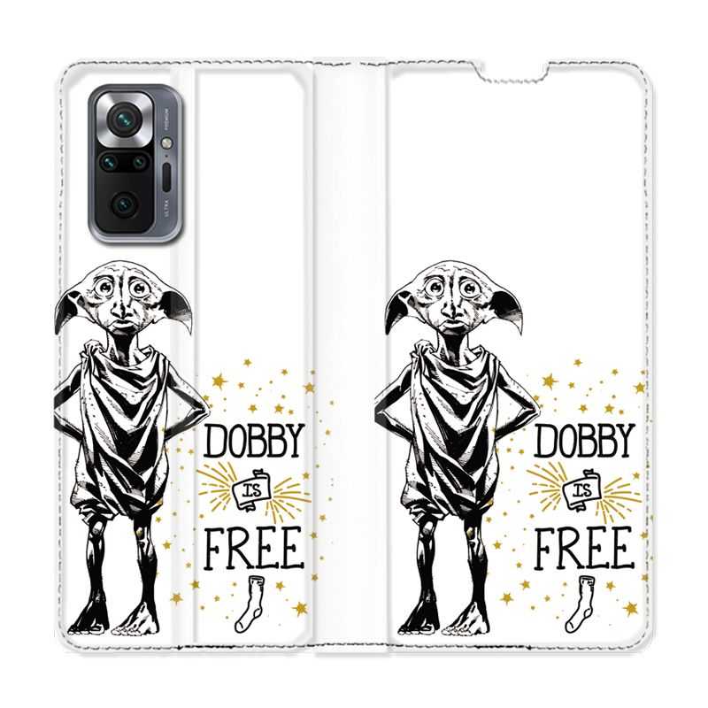 Housse Cuir Portefeuille Pour Xiaomi Redmi Note 10 Pro 5G WB License Harry Potter Dobby Free B