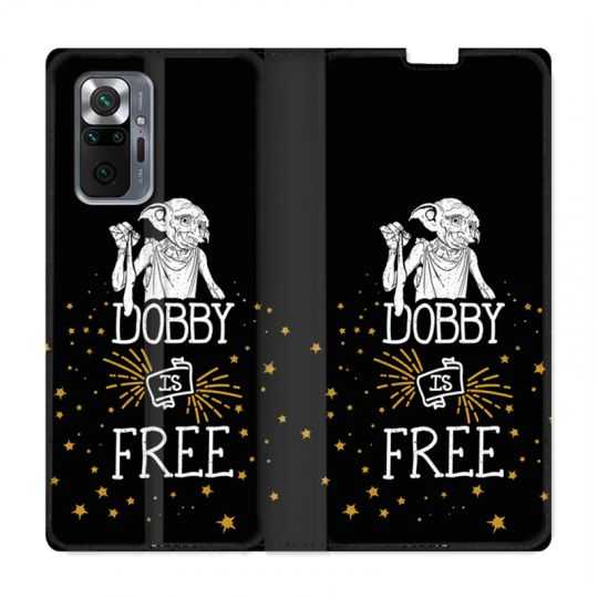 Housse Cuir Portefeuille Pour Xiaomi Redmi Note 10 Pro 5G WB License Harry Potter Dobby Free N