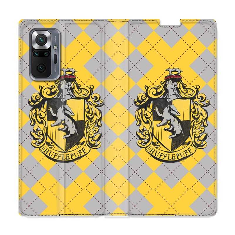 Housse Cuir Portefeuille Pour Xiaomi Redmi Note 10 Pro 5G WB License Harry Potter Hufflepuff
