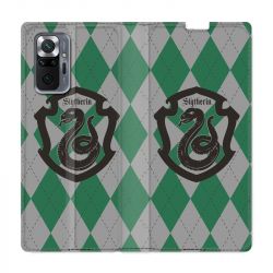 Housse Cuir Portefeuille Pour Xiaomi Redmi Note 10 Pro 5G WB License Harry Potter Slytherin