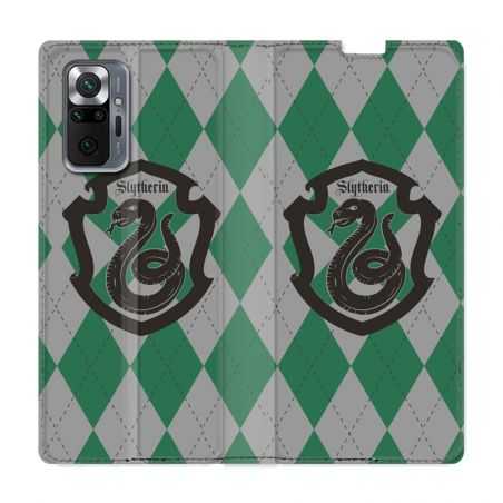 Housse Cuir Portefeuille Pour Xiaomi Redmi Note 10 Pro 5G WB License Harry Potter Slytherin
