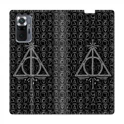 Housse Cuir Portefeuille Pour Xiaomi Redmi Note 10 Pro 5G WB License Harry Potter Triangle noir