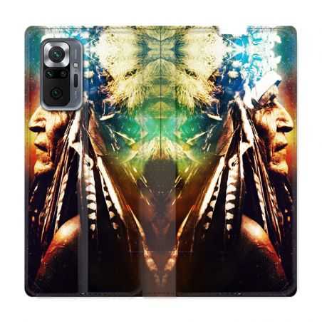 Housse Cuir Portefeuille Pour Xiaomi Redmi Note 10 Pro 5G Indien