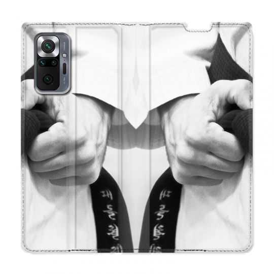 Housse Cuir Portefeuille Pour Xiaomi Redmi Note 10 Pro 5G Judo Kimono