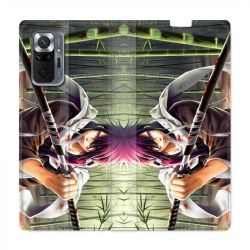 Housse Cuir Portefeuille Pour Xiaomi Redmi Note 10 Pro 5G Manga Bambou