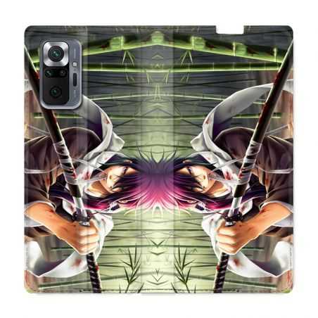 Housse Cuir Portefeuille Pour Xiaomi Redmi Note 10 Pro 5G Manga Bambou